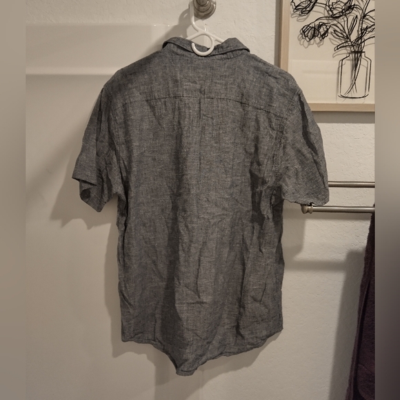 Men's large American rag short sleeve button down linen - Picture 3 of 3